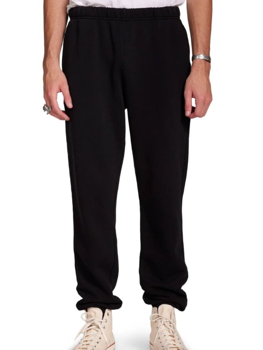 LES TIEN Classic Heavyweight Sweatpants Black Size XXS